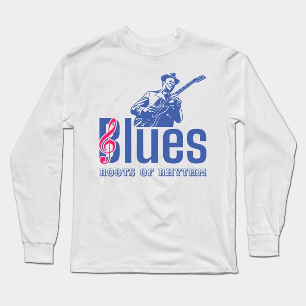 Blues Music Guitarist | Classic Maestro Edition Long Sleeve T-Shirt by VISUALUV